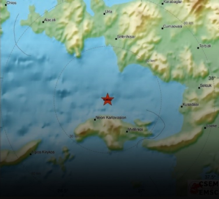 İzmir'deki şiddetli depremden ilk görüntüler