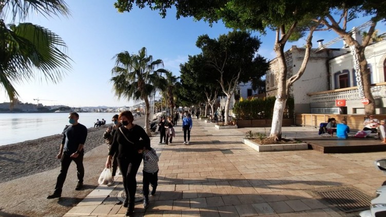 Kış ortasında yaz manzaraları