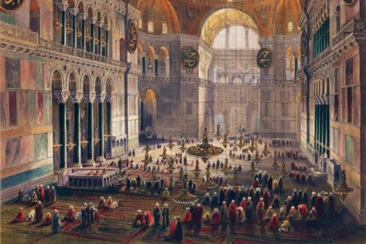 Ayasofya'nın esaretten kurtuluşunun birinci yılında açanlara dualar edildi