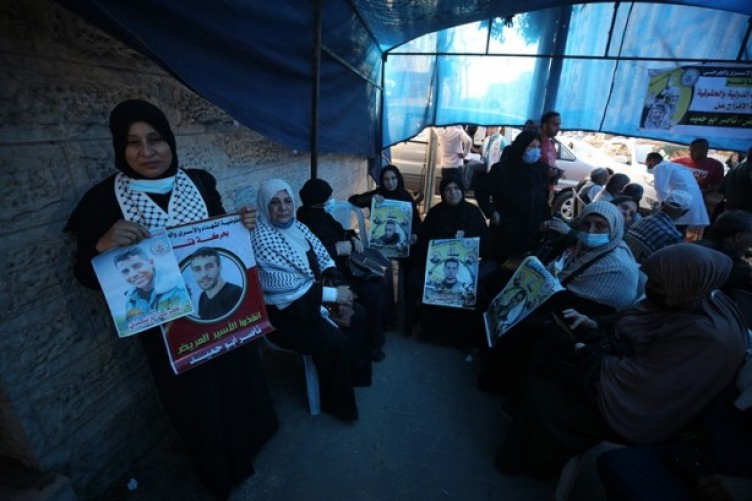 Filistinlilerden işgalci İsrail hapishanelerinde açlık grevi yapan tutuklularla dayanışma eylemi