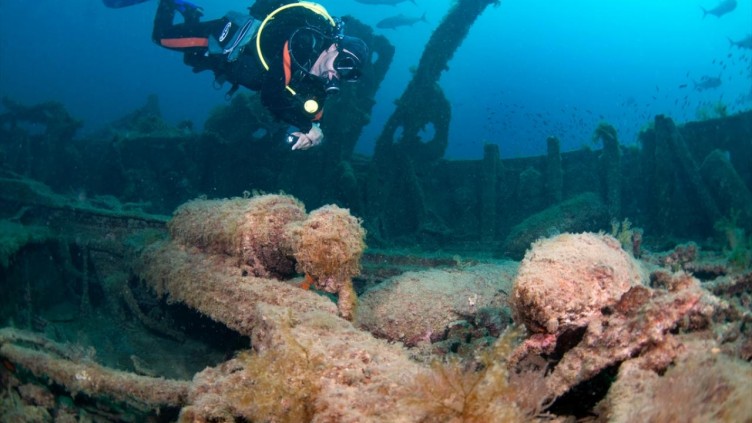 Çanakkale Savaşları'ndan kalma 108 yıllık batık gemiler görüntülendi