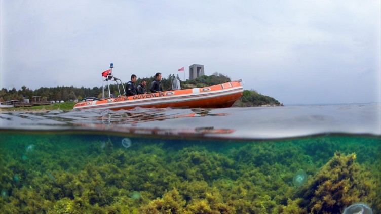 Çanakkale Savaşları'ndan kalma 108 yıllık batık gemiler görüntülendi