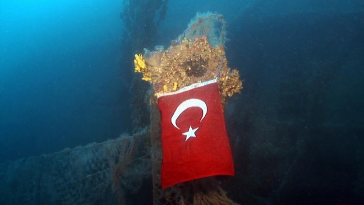 Çanakkale Savaşları'ndan kalma 108 yıllık batık gemiler görüntülendi