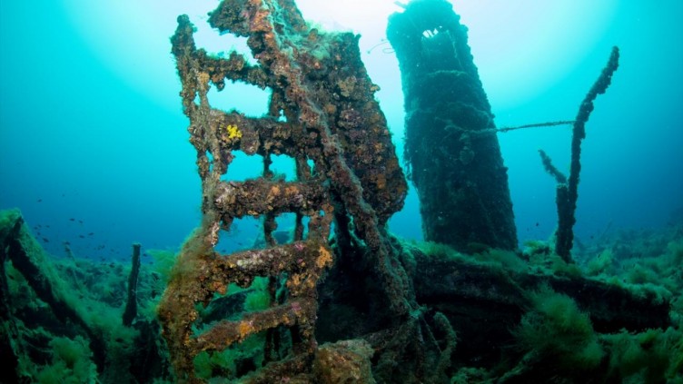 Çanakkale Savaşları'ndan kalma 108 yıllık batık gemiler görüntülendi