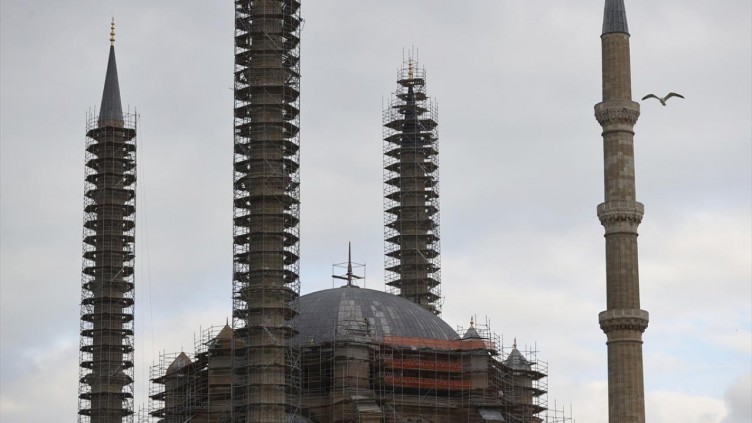 Selimiye Camisi'nin restorasyonu devam ediyor