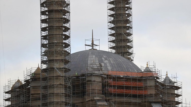 Selimiye Camisi'nin restorasyonu devam ediyor