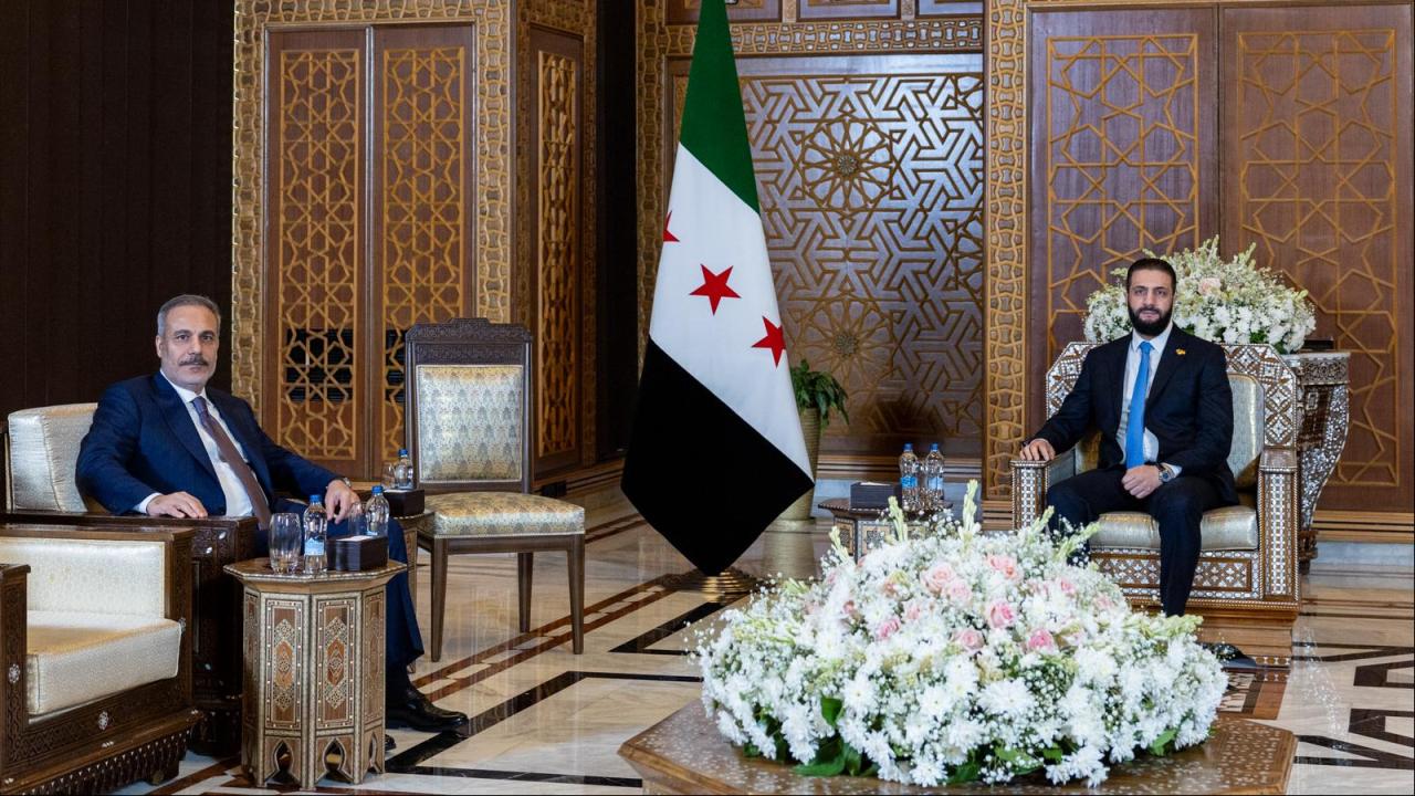 Hakan Fidan, Suriye'de Ahmed Şara tarafından kabul edildi