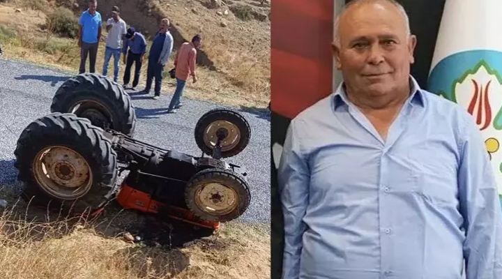 Devrilen traktörün sürücüsü öldü