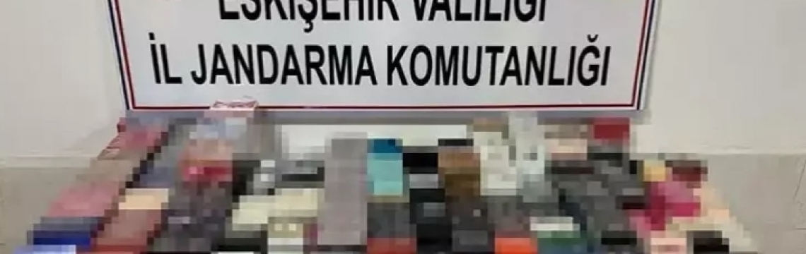 Eskişehir’de 450 bin lira değerinde kaçak parfüm ele geçirildi
