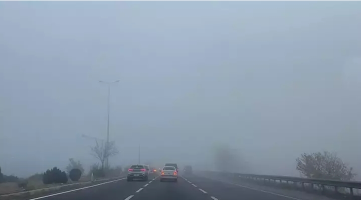 Kayseri’de yoğun sis etkili oldu
