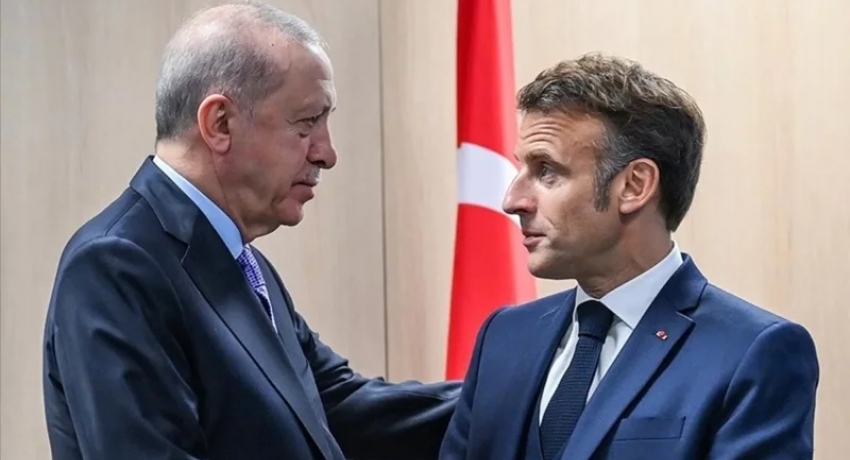 Cumhurbaşkanı Erdoğan, Macron ile görüştü