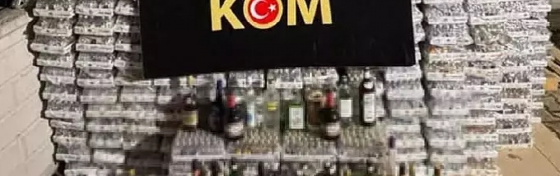 Muğla'da bandrolsüz ve kaçak içki operasyonu