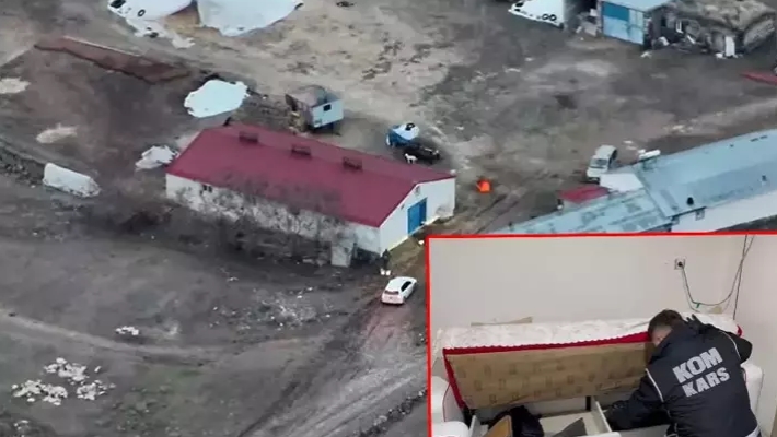 Kars'ta silah tacirlerine dron destekli operasyon