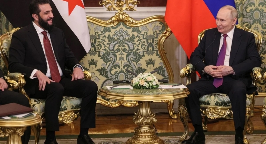 Ahmed Şara ile Vladimir Putin bir araya geldi