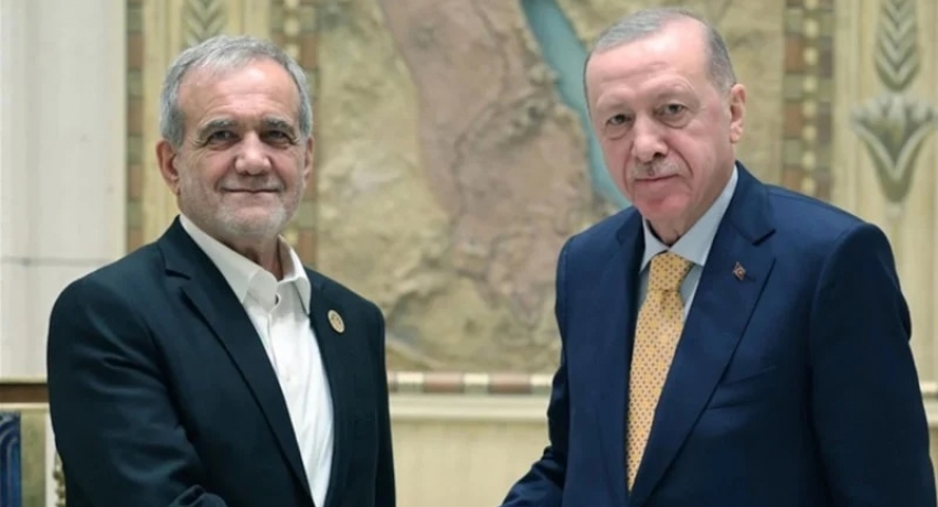 Cumhurbaşkanı Erdoğan, Mesud Pezeşkiyan ile görüştü