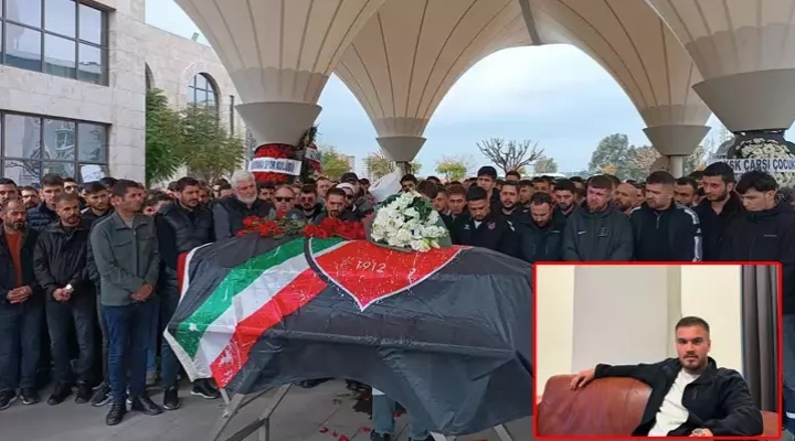 Kazada ölen Karşıyaka Spor Kulübü taraftarı, KSK bayrağı ile uğurlandı