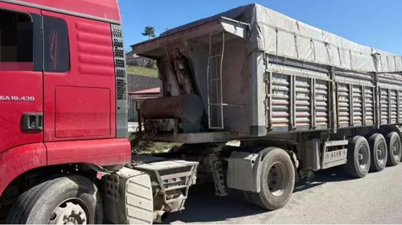 Denetim istasyonuna girmeyen çekicinin sürücüsüne 48 bin lira ceza