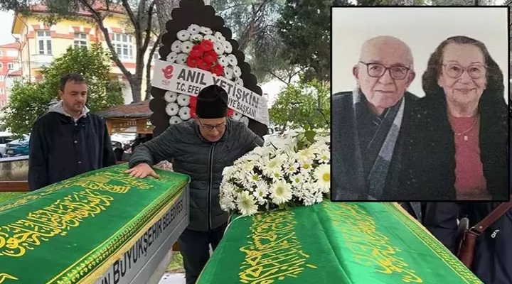 Evlerinde öldürülmüş halde bulunan çift, toprağa verildi