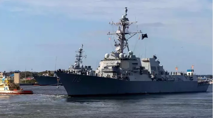 ABD donanmasına ait destroyer gemisi İsrail'den ayrıldı