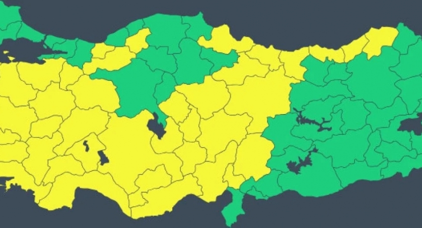 39 il için sarı kodlu uyarı: Şiddetli sağanak ve fırtına geliyor