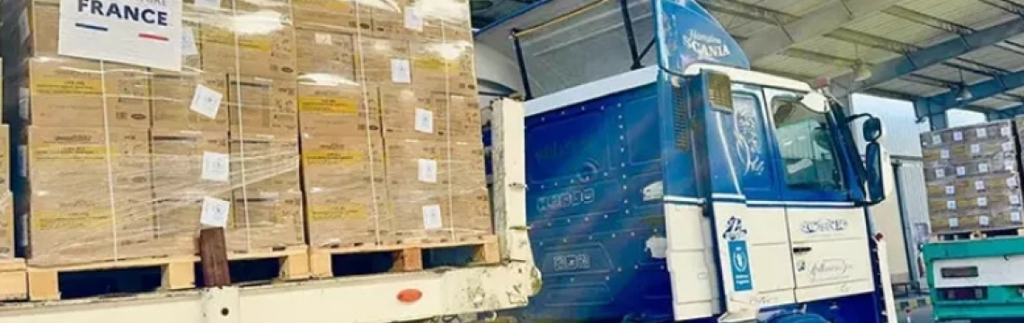 Fransa'dan Gazze'ye 80 ton gıda yardımı
