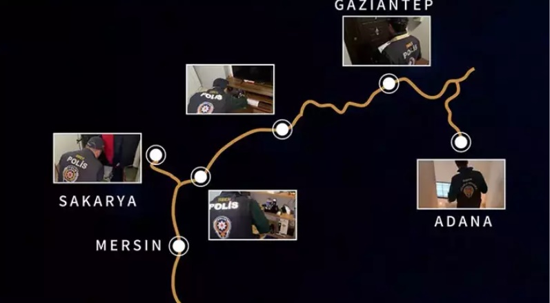 Sakarya merkezli 4 ilde siber dolandırıcılık operasyonu