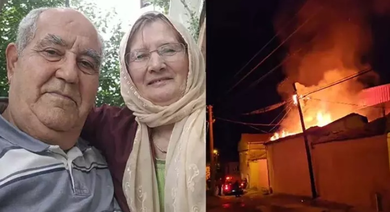 Babaanne ve dedenin öldüğü yangın soruşturmasında torun ve eşi gözaltında