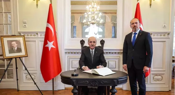 TBMM Başkanı Kurtulmuş’tan Bükreş Büyükelçiliği’ne ziyaret