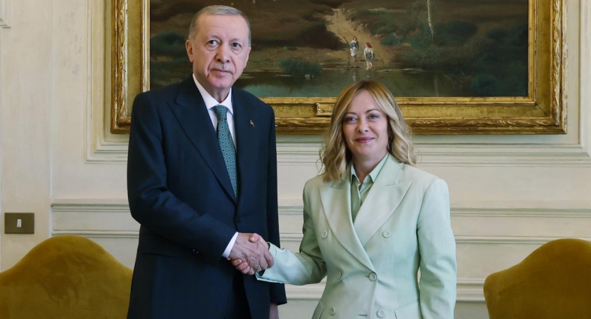 Cumhurbaşkanı Erdoğan, İtalya Başbakanı Meloni ile görüştü