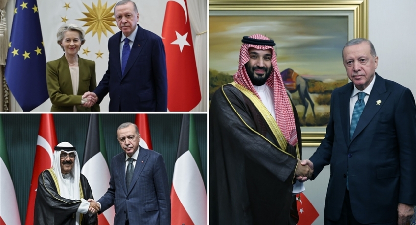 Cumhurbaşkanı Erdoğan'dan diplomasi trafiği