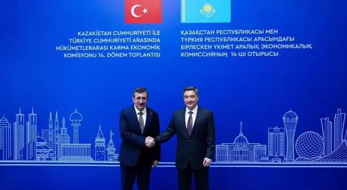 Cumhurbaşkanı Yardımcısı Yılmaz, Kazakistan Başbakanı Bektenov ile görüştü