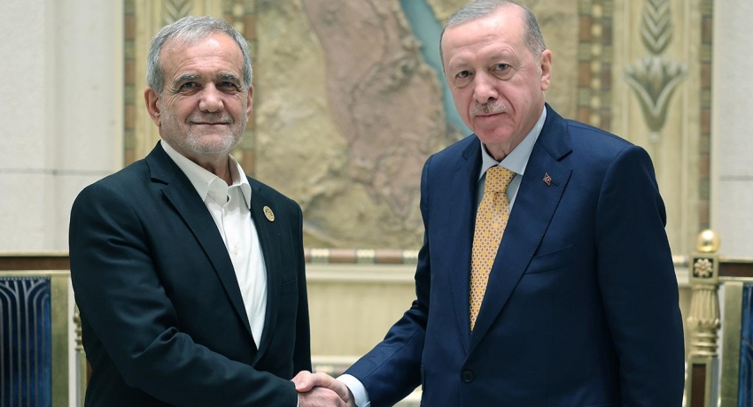 Cumhurbaşkanı Erdoğan, İran Cumhurbaşkanı Pezeşkiyan ile görüştü