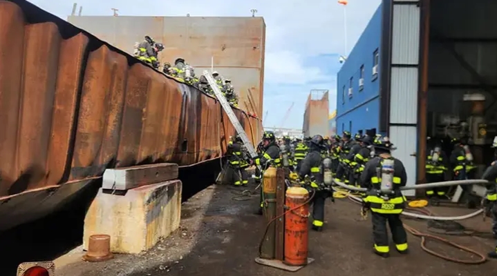 New York'ta tersanede patlama: 1 ölü, 36 yaralı