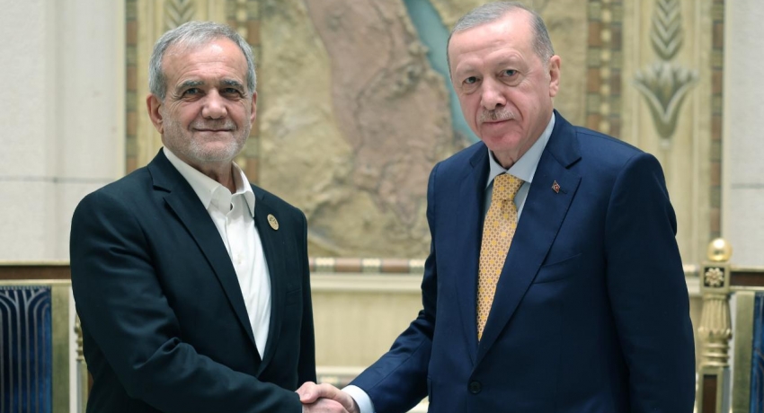 Cumhurbaşkanı Erdoğan, İran Cumhurbaşkanı Pezeşkiyan ile görüştü
