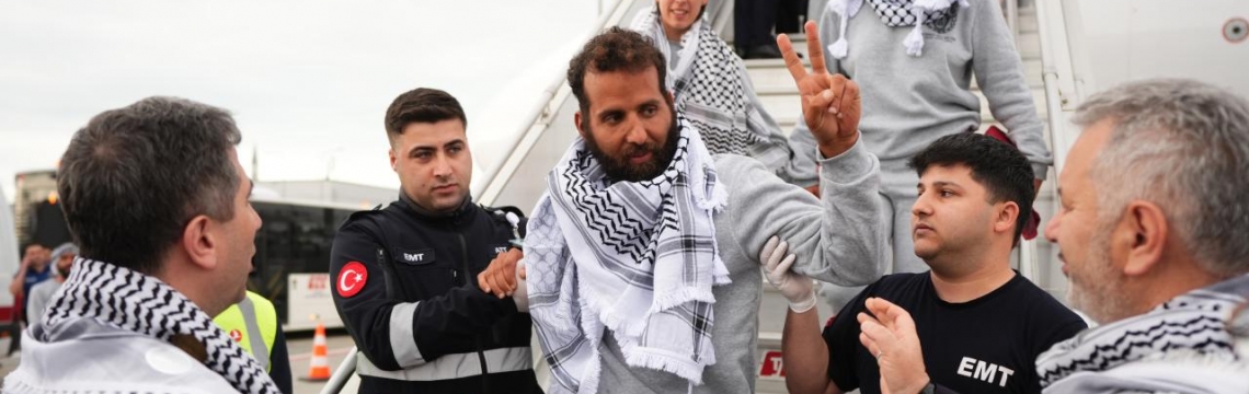 Küresel Sumud Filosu aktivistleri İstanbul'da