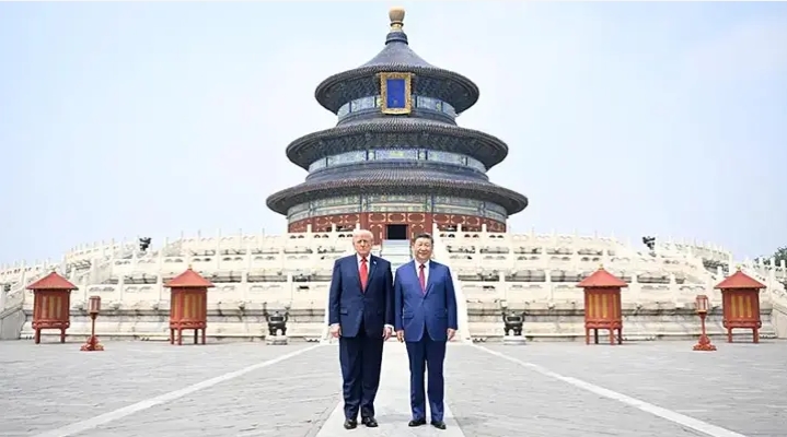 Şi ve Trump, Cennet Tapınağı’nı ziyaret etti