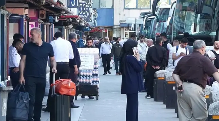 15 Temmuz Demokrasi Otogarı'nda bayram dönüşü yoğunluğu