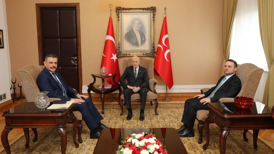 İçişleri Bakanı Çiftçi ve Adalet Bakanı Gürlek, MHP Genel Başkanı Bahçeli’yi ziyaret etti