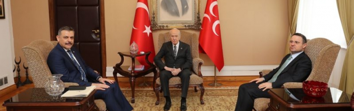 İçişleri Bakanı Çiftçi ve Adalet Bakanı Gürlek, MHP Genel Başkanı Bahçeli’yi ziyaret etti