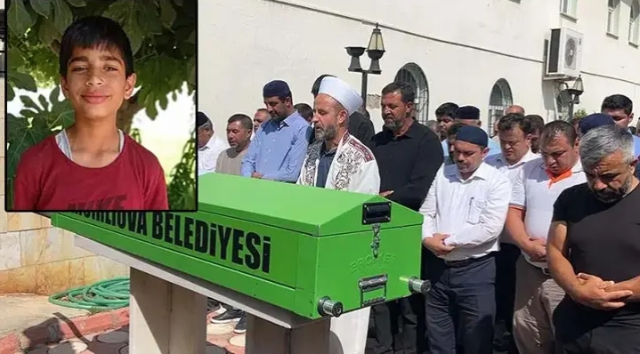 Aydın'da nehirde boğulan Şahin, son yolculuğuna uğurlandı