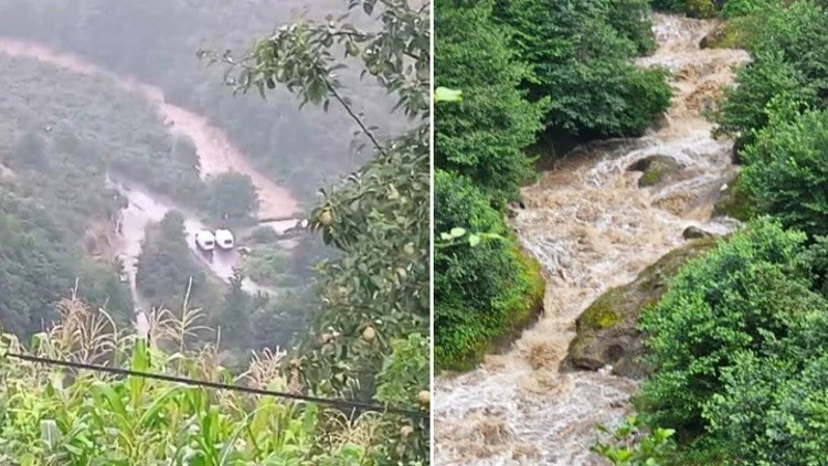 Giresun'da facia! Anne ile 2 kızı sel sularına kapıldı