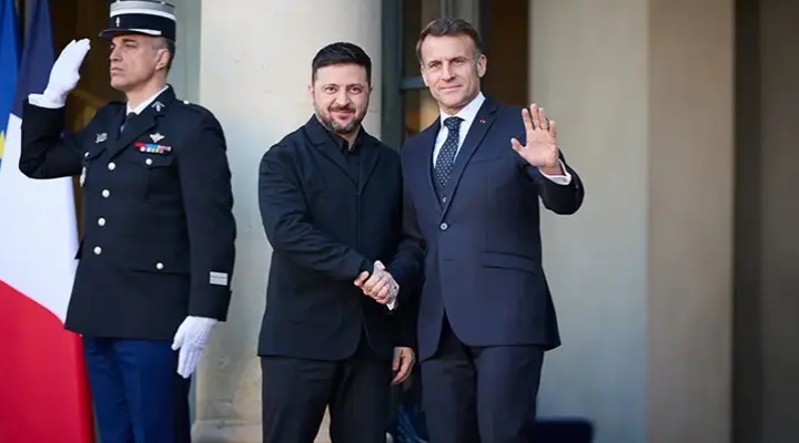 Macron ve Zelenskiy'den hava savunması ve ortak füze üretimi görüşmesi