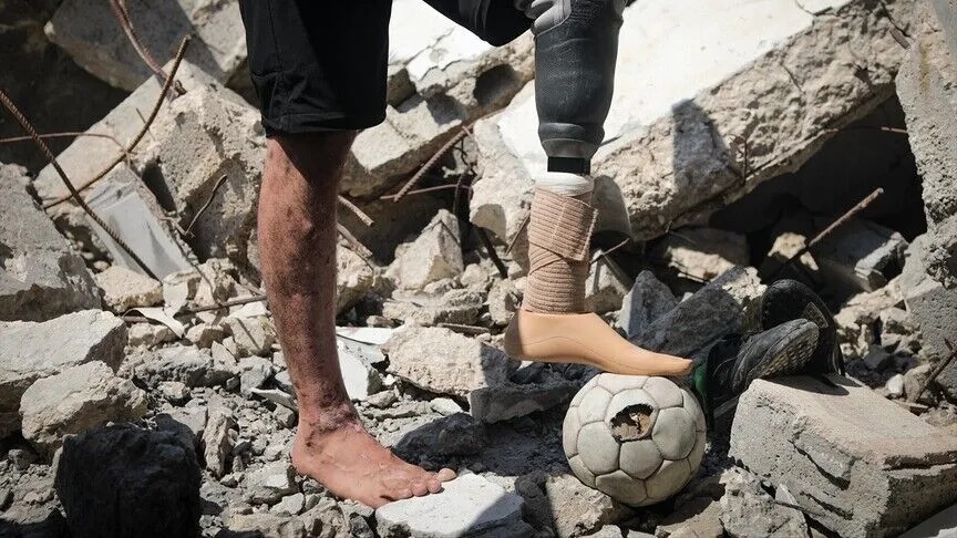 Gazze'deki ampute sporcular, Adidas'ın "mağdurları görmeyip katilleri öne çıkarmasına" tepkili