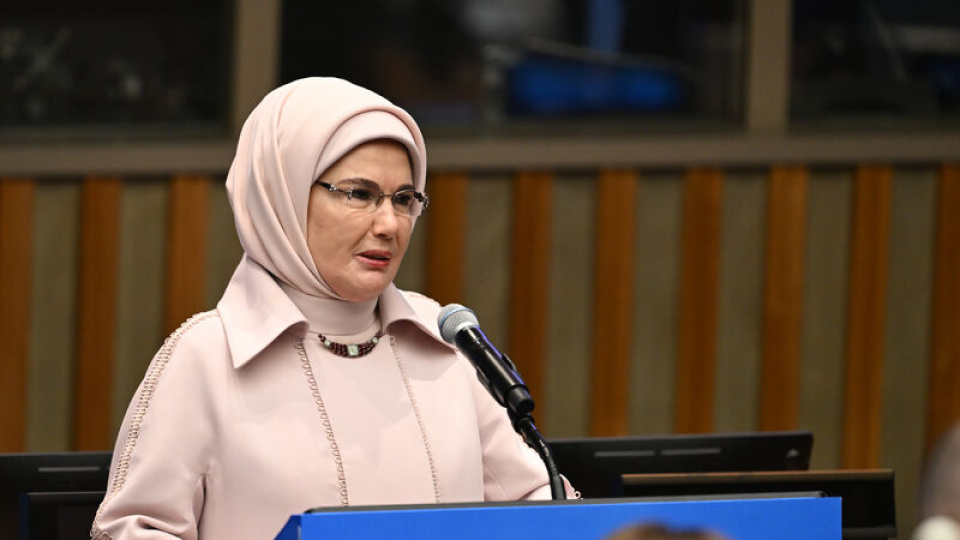 Emine Erdoğan, BM'de çocuklar için güvenli dijital sistemlerin inşasına ilişkin programda konuştu