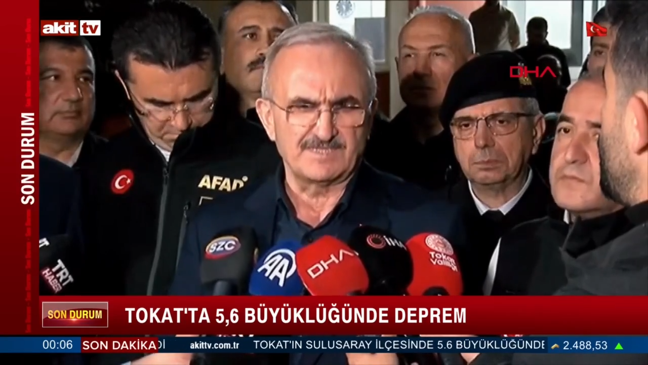İçişleri Bakanı Yardımcısı Münir Karaloğlu Tokat'taki son durumu bildirdi 