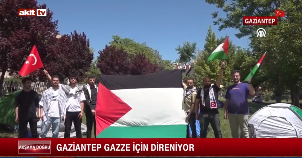 Gaziantep Gazze için direniyor