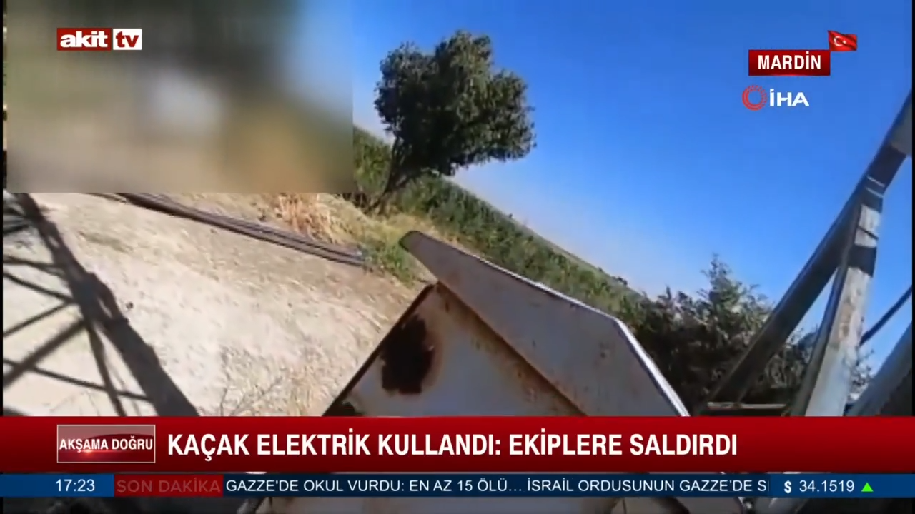 Kaçak elektrik kullandı; Ekiplere saldırdı