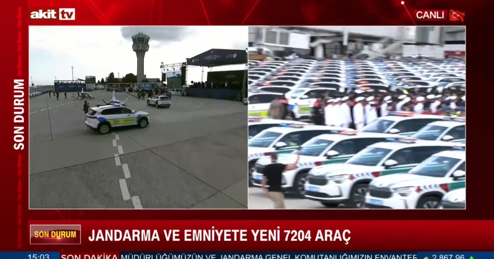 Jandarma ve Emniyete 7204 araç sirenlerle göreve başladılar