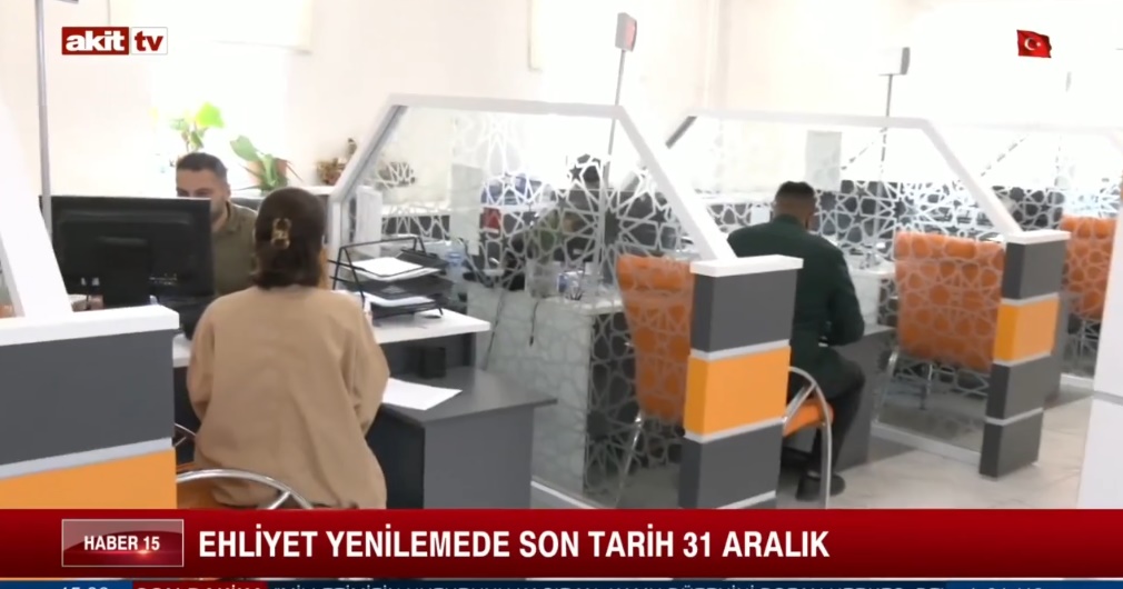 Ehliyet yenilemede son tarih 31 Aralık