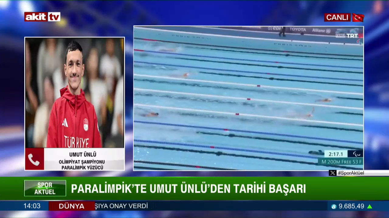 Paralimpik Olimpiyat Şampiyonu Umut Ünlü Akit TV' ye konuştu